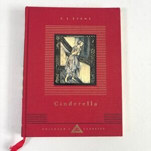 Cinderella Book Childrens Classics Red Hardcover‎ CS Evans Silhouette Art